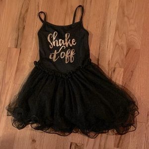 Black leotard (shake it Off) with skirt dancing, ballet